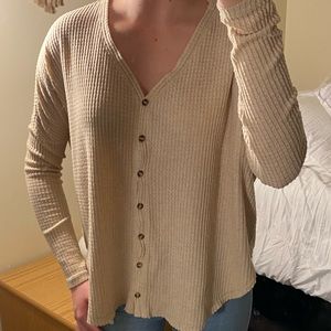 Urban Outfitters long sleeve waffle material top